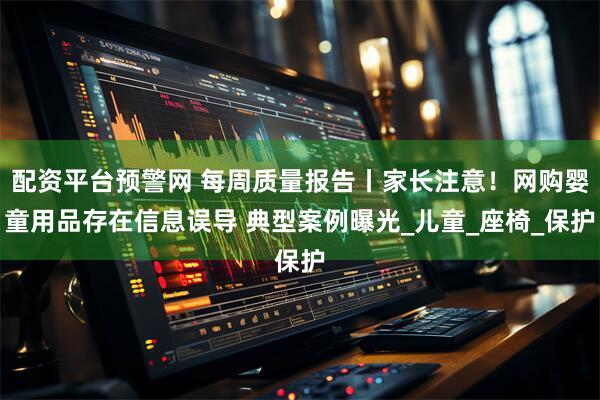 配资平台预警网 每周质量报告丨家长注意!网购婴童用品存在信息误导 典型案例曝光_儿童_座椅_保护