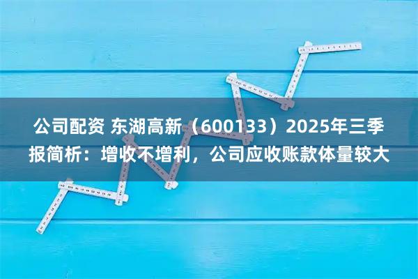 公司配资 东湖高新（600133）2025年三季报简析：增收不增利，公司应收账款体量较大