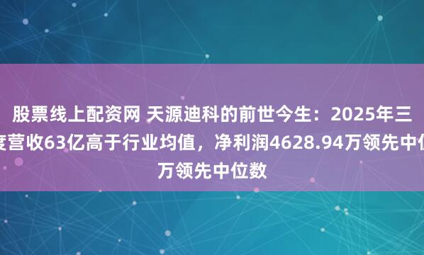 股票线上配资网 天源迪科的前世今生：2025年三季度营收63亿高于行业均值，净利润4628.94万领先中位数